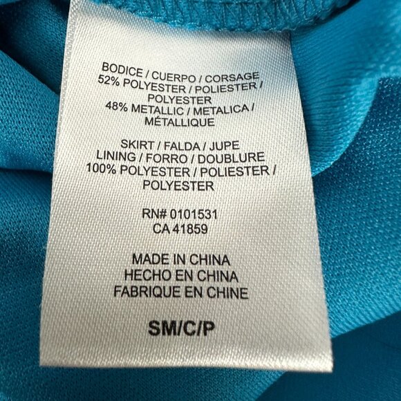 Disney Signed Girls Blue & Black High-Low Dress Size  S - Picture 5 of 6